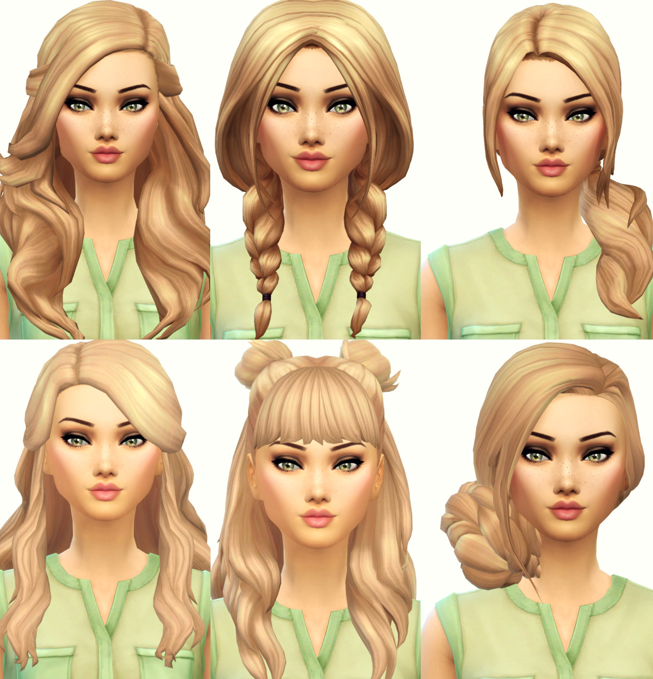 sims 4 hair cc pack male and female